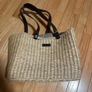 Reaction Women’s Woven Tote Bag with Black Handles